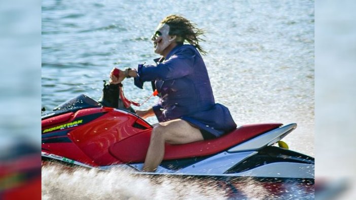 ‘Jet ski üstündeki Joker’in’ görüntüleri sosyal medyaya damgasını vurdu