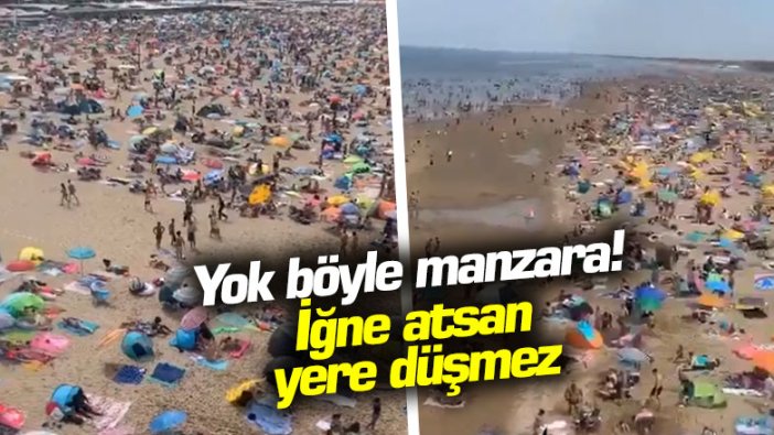 Yok böyle manzara! İğne atsan yere düşmez