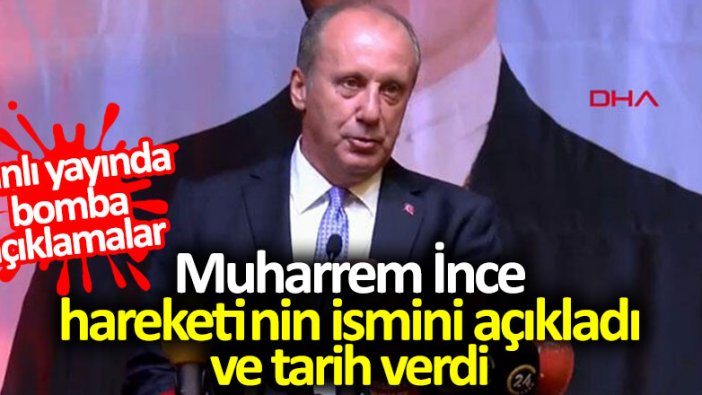 Muharrem İnce canlı yayında konuşuyor (CANLI)