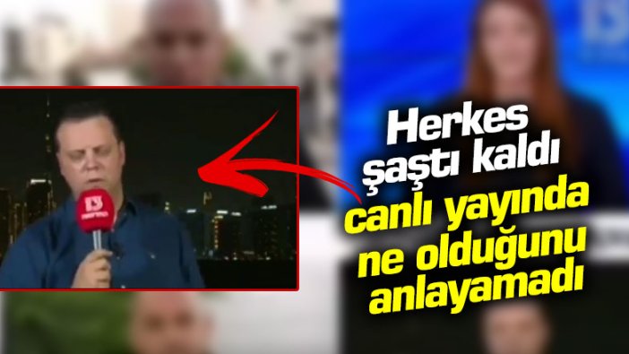 Canlı yayında şoka girdi! Herkes şaştı kaldı