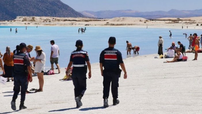 Tepki çeken görüntülerin ardından Salda Gölü'nde yeni uygulama