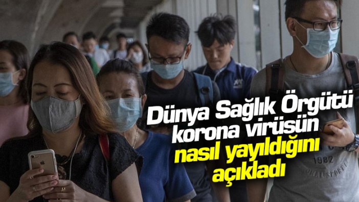 Dünya Sağlık Örgütü korona virüsün nasıl yayıldığını açıkladı