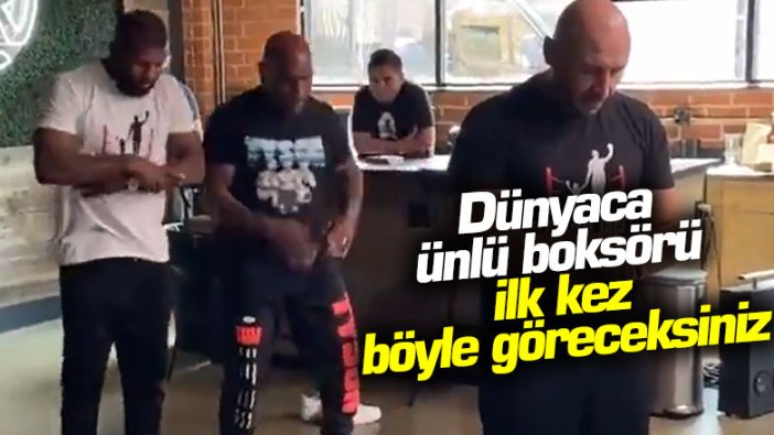 Dünyaca ünlü boksörü ilk kez böyle göreceksiniz