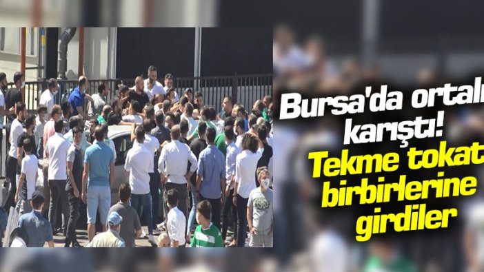 Bursa'da ortalık karıştı! Tekme tokat birbirlerine girdiler