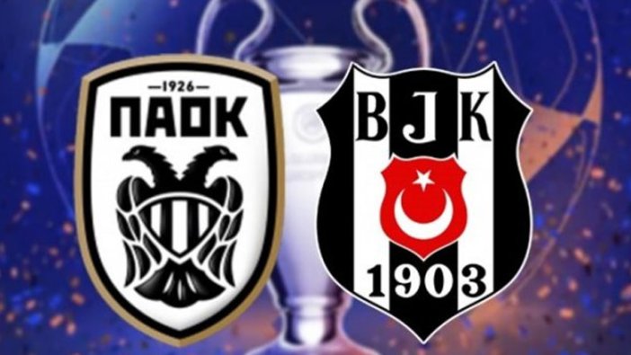 Beşiktaş'ın PAOK karşısındaki 11'i belli oldu 