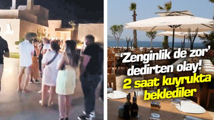 'Zenginlik de zor' dedirten olay! 2 saat kuyrukta beklediler