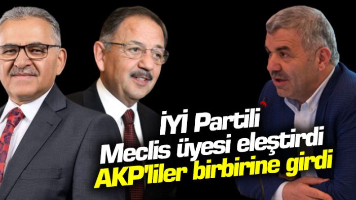 İYİ Partili Meclis Üyesi eleştirdi, AKP'liler birbirine girdi