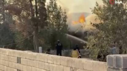 Gaziantep'te bağ evinde korkutan yangın