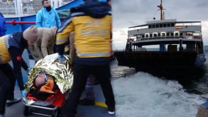 Çanakkale'de dehşete düşüren anlar: Bir yolcu feribottan düştü