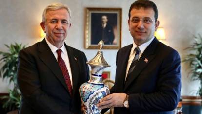 Mansur Yavaş'tan İmamoğlu'na ziyaret